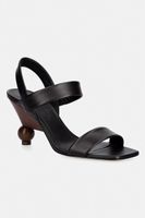 Weekend Max Mara sandale cu toc înalt din piele Wkaaffetto