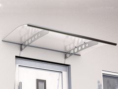 Vchodová strieška GUTTAVORDACH PT/ET 200 x 90 cm strieborná / číra GU7200406