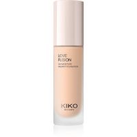 KIKO Milano Love Fusion 24H Moisture Radiant Foundation długotrwały podkład w kremie o działaniu nawilżającym odcień 3WG Warm Gold 30 ml