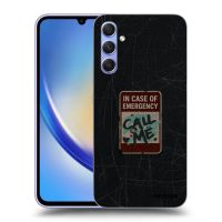 Silikónový čierny obal pre Samsung Galaxy A34 5G A346B - EMERGENCY