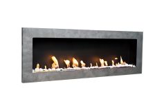 BIOFLAME biokrb Easy L Open Imitácia betónu 115x40 cm
