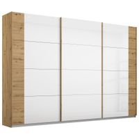 Rauch Möbel SKŘÍŇ S POSUVNÝMI DVEŘMI, bílá, dub artisan, 271/210/62 cm