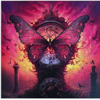 Epee Wooden puzzle Magic Butterfly Clock A3