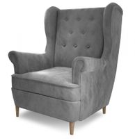 Čalúnené kreslo aros - šedá