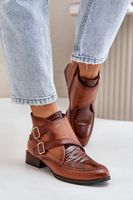 Sarkú női bőrcsizma Maciejka Brown 04492-98