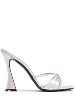 100mm Lust Metallic Leather Sandals