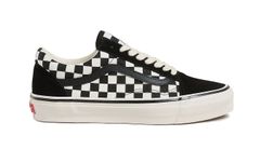 Vans LX Old Skool Checkerboard Shoe Black White - Pánske - Tenisky Vans - Čierne - VN000D56BZW - Veľkosť: 40.5