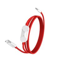 OnePlus SuperVooc 2v1 Datový Kabel 8A 1,2m červená