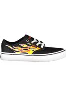 Vans černé sportovní tenisky s plameny