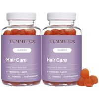 Hair Care 2er-Pack - Haar Gummibärchen mit 6000 mcg Biotin. Erste Ergebnisse in 30 Tagen! 2x 60 Gummibärchen für 120 Tage| TummyTox