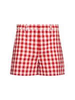 Checked Poplin Shorts