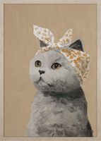 Obraz Cat In A Scarf 70X50