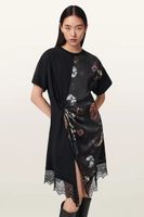 AllSaints asymetrické šaty LANA LACE