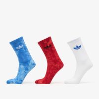 Κάλτσες adidas Tie Dye Crew Socks 3 Pairs Crystal Sky/ Lucid Red/ White- Clear Blue M