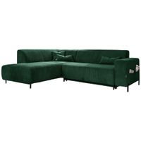 MID.YOU ROHOVÁ SEDAČKA, textil, tmavě zelená