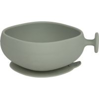 B.Box Silicone Bowl Silikonschüssel mit Deckel Green 300 ml