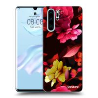 Silikónový čierny obal pre Huawei P30 Pro - Dark Peonny