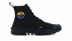 Palladium Pampa Smiley Pride Bărbați - Încălțăminte Palladium - Negru - 76879-008-M-10.5 - Size: 10.5