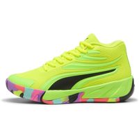 Puma COURT PRO MARBLE JR Момчешки обувки за баскетбол, светло-зелено, размер 35.5