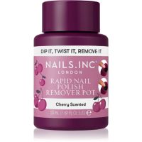 Nails Inc. Rapid Nail Polish Remover Pot Cherry Scented odstranjevalec laka za nohte 50 ml