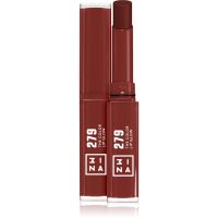 3INA The Color Lip Glow szminka nawilżająca z połyskiem odcień 279 - True, brown red 1,6 g