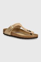 Nubukové šľapky Birkenstock Gizeh SFB