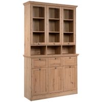 Livetastic PRÍBORNÍK S VITRÍNOU, dub artisan, 120/200/40 cm