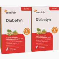 Diabetyn 1+1 GRATIS - Glucose Balancer - 100% natürliche regulierung des Blutzuckerspiegels | Für 2 Monate | 2x 60 Kapseln | Sensilab