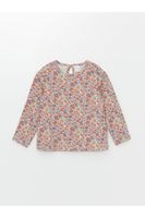 LC Waikiki Crew Neck Long Sleeve Floral Baby Girl Blouse