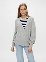 Pieces Pullover Grau