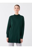 LC Waikiki Lw - Half Turtleneck Plain Long Sleeve Women's Knitwear Tunic