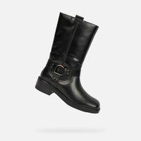 Black Women's Geox Nalvia Boots - Women's
