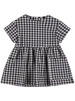 Vichy Seersucker Cotton Dress