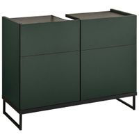 MID.YOU SKRINKA POD UMÝVADLO, zelená, čierna, zelená, čierna, 80/59,4/31 cm