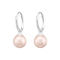 Olivie Strieborné náušnice PERLY Light Pink 0778