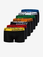 Ombre Clothing Boxershorts 7 Stück Schwarz