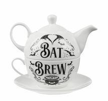 ALCHEMY GOTHIC - Teekannenset- Fine Bone China + Bat Brew