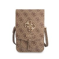 TORBA GUESS 4G Univerzalna torbica za mobilni telefon z rjavim paščkom