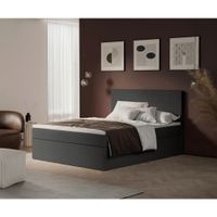 P & B AMERICKÁ POSTEĽ, 180/200 cm, tmavosivá