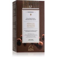 Korres Argan Oil permanentna barva za lase z arganovim oljem odtenek 5.7 Chocolate 50 ml