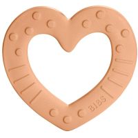 BIBS Baby Bitie Heart μασητικό Peach 1 τμχ