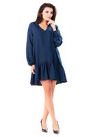 Infinite You Woman's Dress M146 Navy Blue