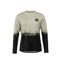HORSEFEATHERS Dámsky bike dres Quantum LS - silver birch/black GRAY velikost XS