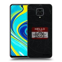 Silikónový čierny obal pre Xiaomi Redmi Note 9 Pro - HELLO 404