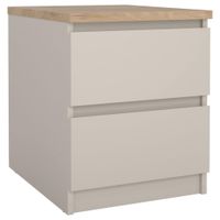 Boxxx NOČNÝ STOLÍK, farba duba, kašmírová, 40,4/49,5/50 cm