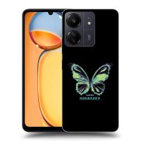 Silikónový čierny obal pre Xiaomi Redmi 13C 4G - Diamanty Blue