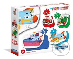 Moje první puzzle: Dopravní prostředky 4v1 - puzzle z kategorie Maxi dílky