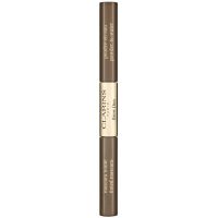 Clarins Brow Duo set pentru aranjarea sprâncenelor pentru fixare și formă culoare 03 - Cool Brown 2,8 g