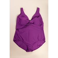 Plus Size Badeanzug, Lila