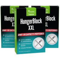 HungerBlock | Suprimant natural al apetitului puternic | Optim pentru a combate pofta de dulce | Program de 30 zile | 60 capsule | SlimJOY